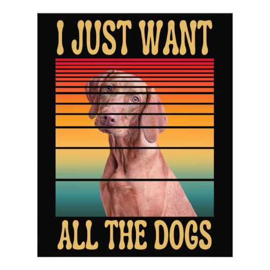 IK WIL ALLE HONDEN FOTO AFDRUK (Voorkant)