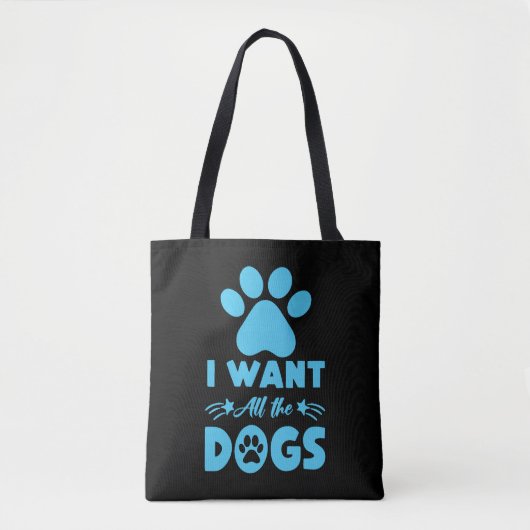 Ik wil alle honden tote bag (Voorkant)
