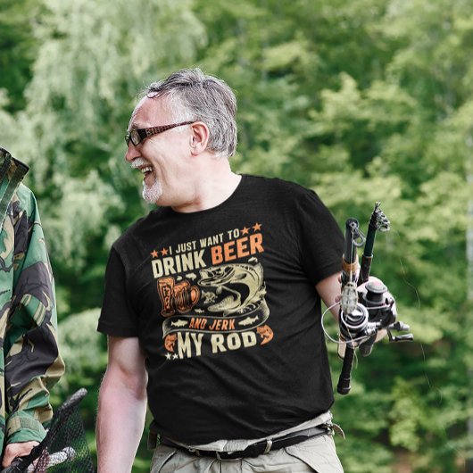 Ik wil alleen Beer en Jerk Drinken. Tri-Blend Shirt