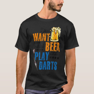 Ik wil alleen bier Drinken en kunst spelen, D T-shirt
