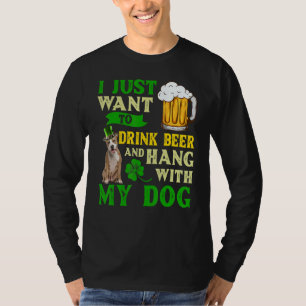 Ik wil alleen bier Drinken en met mijn Amerika han T-shirt