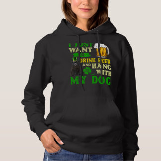 Ik wil alleen bier Drinken en met mijn Chow Ch han Hoodie