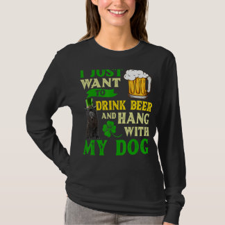 Ik wil alleen bier Drinken en met mijn Chow Ch han T-shirt