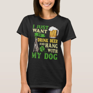 Ik wil alleen bier Drinken en met mijn Ierse W bli T-shirt