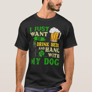 Ik wil alleen bier Drinken en met mijn Schippe han T-shirt
