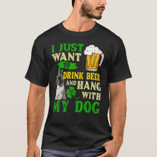 Ik wil alleen bier Drinken en met mijn snoepje han T-shirt