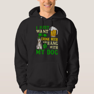 Ik wil alleen bier Drinken en met oude englis hang Hoodie
