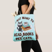 Ik wil alleen boeken en huiskatten lezen tote bag (Dichtbij)