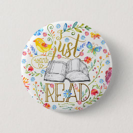Ik wil alleen de witte knop lezen ronde button 5,7 cm