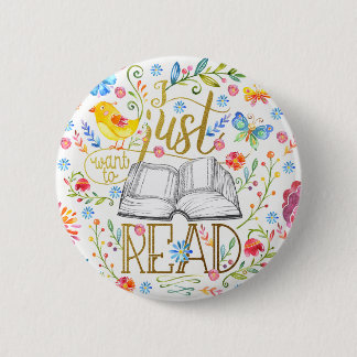 Ik wil alleen de witte knop lezen ronde button 5,7 cm