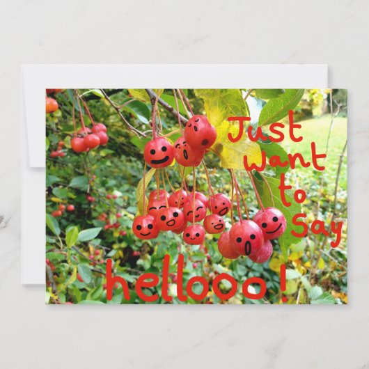 Ik wil alleen Helloo zeggen. Kaart (Voorkant)