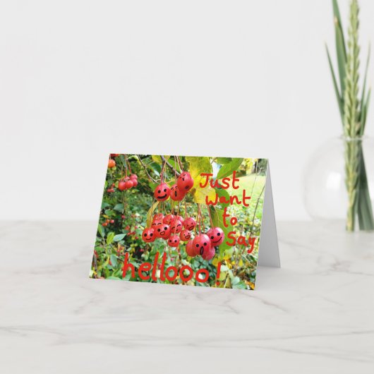 Ik wil alleen Helloo zeggen. Kaart (Voorkant)