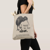 Ik wil alleen Kiwi Bird Natuur zijn Tote Bag (Dichtbij)