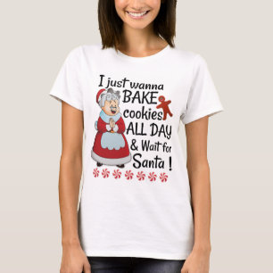 Ik wil alleen koekjes bakken t-shirt