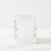 Ik wil alleen koffie drinken en kerstmis kijken. matglas koffiemok (Center)