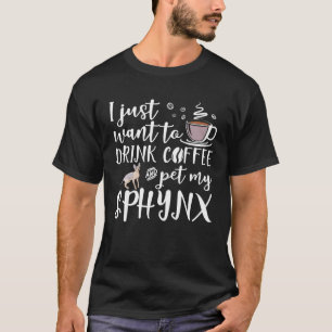 Ik wil alleen koffie Drinken en mijn sfonkeletkat T-shirt