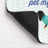 Ik wil alleen koffie drinken en mijn vrouw (blauw) muismat (Hoek)