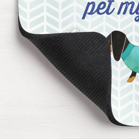 Ik wil alleen koffie drinken en mijn vrouw (blauw) muismat (Hoek)