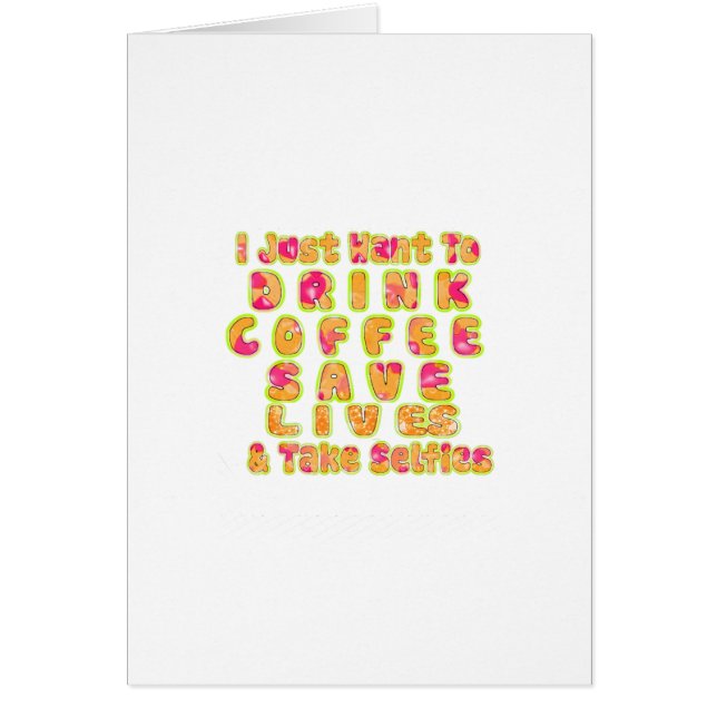 Ik wil alleen koffie Drinken met levens en T (Voorkant)