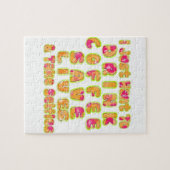 Ik wil alleen koffie Drinken met levens en T Legpuzzel (Horizontaal)