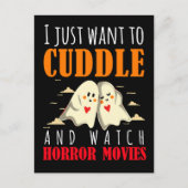 Ik wil alleen maar afschuiven en horrorfilms bekij briefkaart (Voorkant)