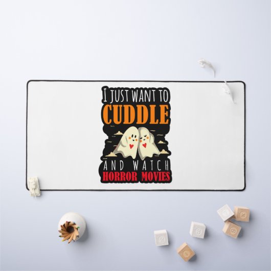 Ik wil alleen maar afschuiven en horrorfilms bekij bureaumat (Kindertafel)