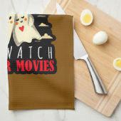 Ik wil alleen maar afschuiven en horrorfilms bekij theedoek (Quarter Fold)