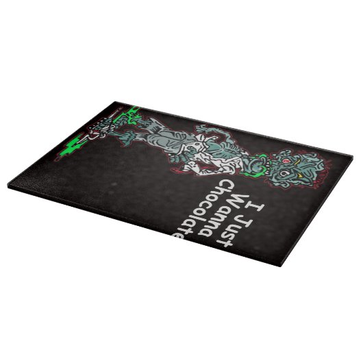 Ik wil alleen maar chocolade - Cute Chocolate Love Snijplank (Hoek)