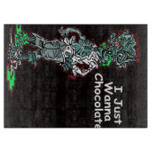 Ik wil alleen maar chocolade - Cute Chocolate Love Snijplank (Voorkant)