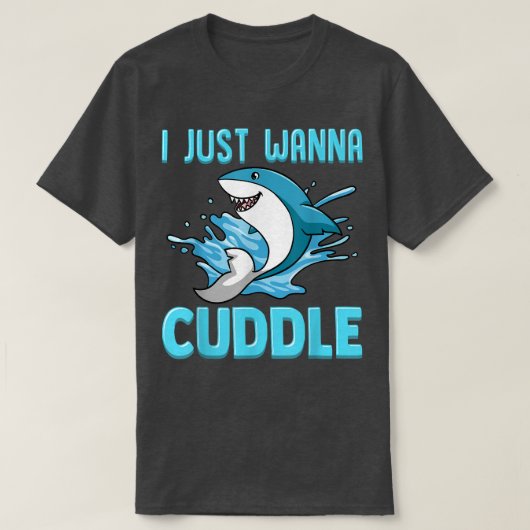 Ik wil alleen maar de funny Cute Shark uit de kut  T-shirt (Design voorkant)