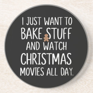 Ik Wil Alleen Maar Dingen Bakken En Kerstfilms Kij Zandsteen Onderzetter