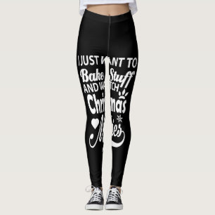 ik wil alleen maar dingen bakken en naar kerst mov leggings