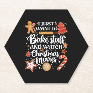 Ik wil alleen maar dingetjes bakken en kerstfilms kartonnen onderzetters