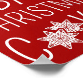 Ik wil alleen maar Drinken met wijn en kerstkoekje Poster (Hoek)