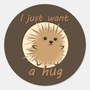 Ik wil alleen maar een sukkel. ronde sticker