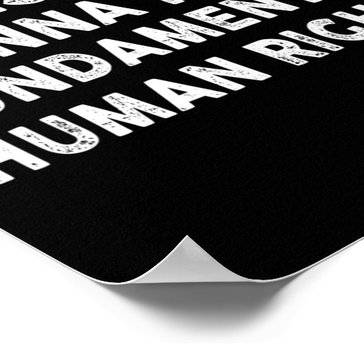 Ik wil alleen maar fundamentele mensenrechten Femi Poster (Hoek)