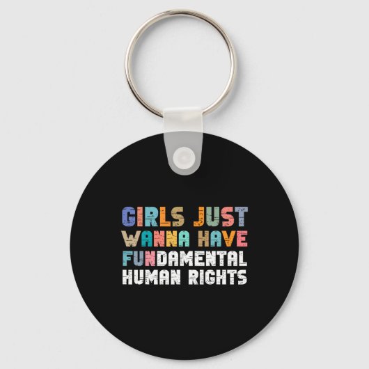 Ik wil alleen maar fundamentele mensenrechten Femi Sleutelhanger (Voorkant)