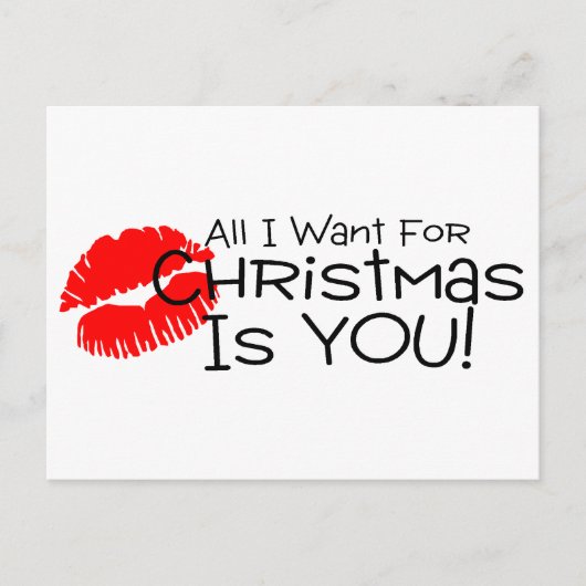 Ik wil alleen maar kerst. briefkaart (Voorkant)