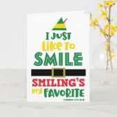 Ik wil alleen maar kerst glimlachen © GraphicLoveS Kaart (Gele Bloem)