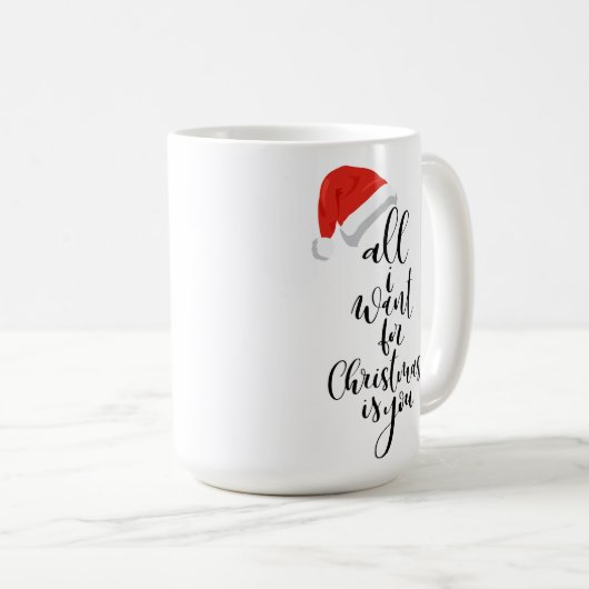 Ik wil alleen maar kerstmis met Mok... je mok. Koffiemok (Voorkant rechts)