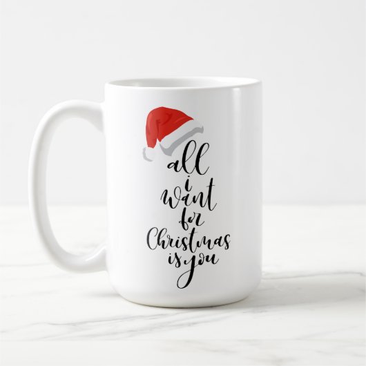 Ik wil alleen maar kerstmis met Mok... je mok. Koffiemok (Links)