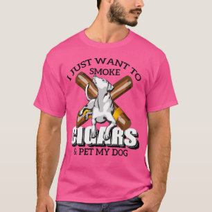 Ik wil alleen maar kikkers roken en mijn hond-kikk t-shirt