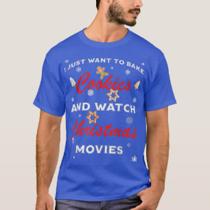 Ik wil alleen maar koekjes bakken en kerstmis beki t-shirt