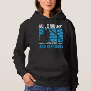 Ik wil alleen maar Mannen en Clarinets... grappige Hoodie