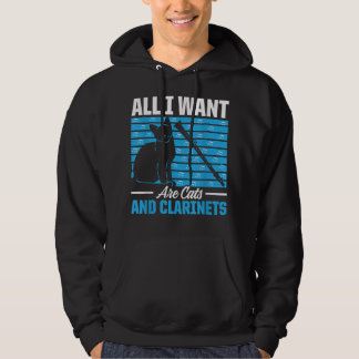 Ik wil alleen maar Mannen en Clarinets... grappige Hoodie