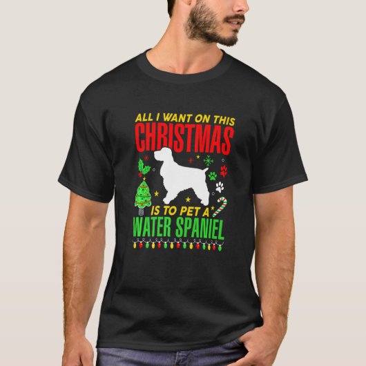 Ik wil alleen maar met deze kerst een waterspa pla t-shirt (Voorkant)