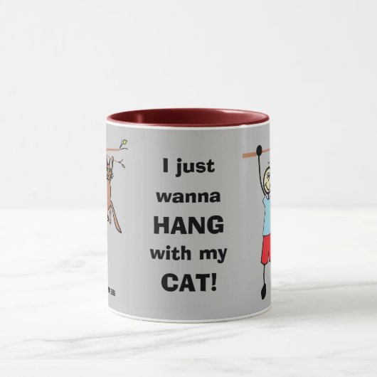Ik wil alleen maar met mijn mok kattenkoffie. (Midden)