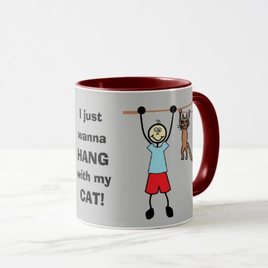 Ik wil alleen maar met mijn mok kattenkoffie. (Voorkant rechts)