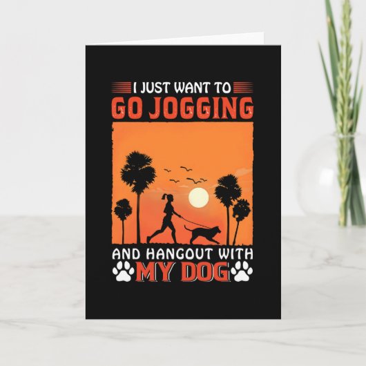 Ik wil alleen maar met m'n hond gaan hakken. kaart (Voorkant)