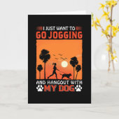 Ik wil alleen maar met m'n hond gaan hakken. kaart (Gele Bloem)